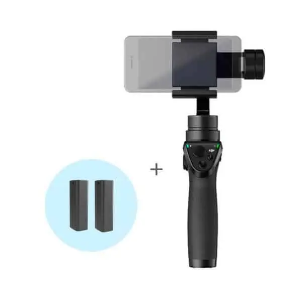 dji osmo mobile con due batterie