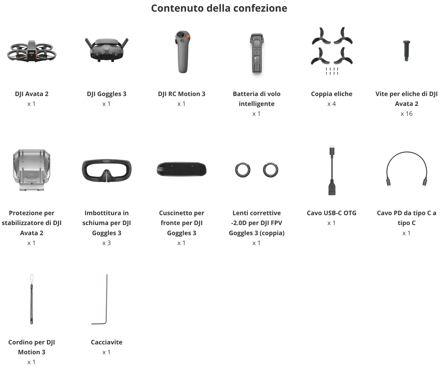 DJI Avata 2 Combo (1 Batteria)